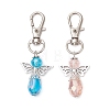 2Pcs Angel Glass Beads Pendant Decoration HJEW-JM02652-01-2