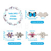 24Pcs 12 Styles Alloy Enamel Connector Charms FIND-BG0001-03-14