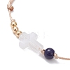 Acrylic & Glass Beaded Bracelets BJEW-JB12757-3