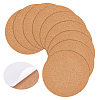 10Pcs Cork Drink Coasters DJEW-BC0001-04-1