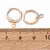 Brass Leverback Earring Findings KK-CBA8EB2-08RG-3