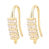 Brass Rhinestone Earring Hooks KK-C261-01D-G-1