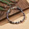 Natural Iolite Chips Bracelets for Women BJEW-H623-01S-03-2