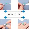 Unicraftale DIY Flat Round Finger Ring Making Kit DIY-UN0003-45-6