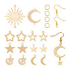 Yilisi DIY Star & Moon & Sun Drop Earring Making Kit DIY-YS0001-36-11