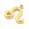 Real 18K Gold Plated Vacuum Plating 304 Stainless Steel Pendants STAS-L278-002G-05-2