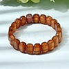 Natural Carnelian Beaded Stretch Bracelets for Women Men BJEW-D461-02F-4