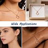 Alloy Open Back Bezel Pendants FIND-WH0111-887RG-7