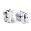 Opaque Rainbow Iridescent Acrylic Beads OACR-P010-23A-3
