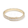 Brass Micro Pave Clear Cubic Zirconia Bangles BJEW-A116-04G-B-2