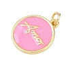Brass Enamel Pendants KK-L251-02G-B05-2