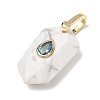 Natural Howlite Pendants GG-CBA5FCC-01G-02-2
