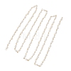 Handmade Natural Cultured Freshwater Pearl Link Chains AJEW-JB01586-01-1