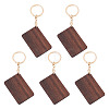 Walnut Wood Pendant Keychains KEYC-TAC0034-06A-1