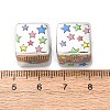 Printed Plating Acrylic Beads AC-CBA655C-17G-3
