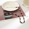 Adjustable Bohemian Polymer Clay and Wood Heishi Beaded Necklaces for Men TL5512-6