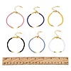 6Pcs 6 Colors Nylon Cords Bracelet Makings Fit for Connector Charms AJEW-FS0001-38-5