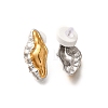 304 Stainless Steel Two Tone Stud Earrings LS-EJEW-G422-04GP-01-2