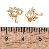Brass Micro Pave Clear Cubic Zirconia Charms CU-CBAB0CF-21G-3