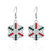 Snowflake Alloy Dangle Earrings FS-WGD9918-09-1