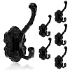 6Pcs Aluminum Wall Mounted Hook Hangers ODIS-JOY0001-02B-1