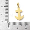 Ion Plating(IP) 304 Stainless Steel Micro Pave Cubic Zirconia Pendants STAS-Z107-07G-3