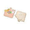 Easter Alloy Enamel Pendants ENAM-I055-01KCG-04-2