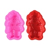 Santa Claus Cake DIY Food Grade Silicone Statue Mold DIY-K075-06-1