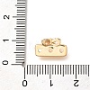 Brass Micro Pave Clear Cubic Zirconia Spacer Bars KK-C031-47G-3