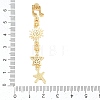 Brass Micro Pave Cubic Zirconia Big Pendants KK-A297-04C-G-3