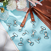 WADORN 30Pcs 3 Styles Zinc Alloy Swivel Lobster Claw Clasps FIND-WR0009-68P-5