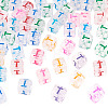 50Pcs Acrylic European Beads MACR-TADJ0001-13T-3