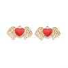 Alloy Enamel Pendants ENAM-T024-19A-G-1