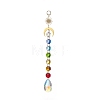 AB Color Glass Heart Teardrop Round Hanging Suncatcher Pendant Decoration HJEW-JM00902-3