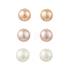 Natural Cultured Freshwater Pearl Stud Earrings EJEW-JE07273-2
