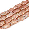 Frosted Glass Beads Strands GLAA-T023-40C-05-1