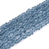 Frosted Transparent Glass Beads Strands LS-GLAA-N016-4mm-29-1