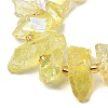 Electroplated Natural Quartz Crystal Beads Strands G-F800-F10-3
