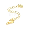 Brass Curb Chain Extender KK-G557-13G-1