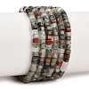 Natural African Bloodstone Beads Strands G-G345-C09-2x4mm-2