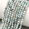 Natural Larimar Beads Strands G-F785-B01-01A-1