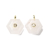 Natural Quartz Crystal Pendants G-P588-02G-11-1