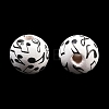 Printed Wood European Beads WOOD-G029-02-2