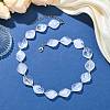 Rhombus Acrylic Beaded Necklaces for Women NJEW-JN06026-1