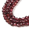 Natural Garnet Beads Strands G-F619-17A-2mm-4