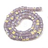 Baking Painted Glass Beads Strands DGLA-D001-05I-2