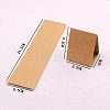100Pcs Foldbale Kraft Paper Jewelry Display Cards PW-WG76422-01-1