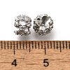 Brass Micro Pave Cubic Zirconia Beads KK-M318-14P-2