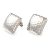 304 Stainless Steel Rhombus Stud Earrings EJEW-I312-04P-2