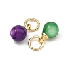 Dyed Natural Freshwater Shell Pendants PALLOY-JF05339-01-3